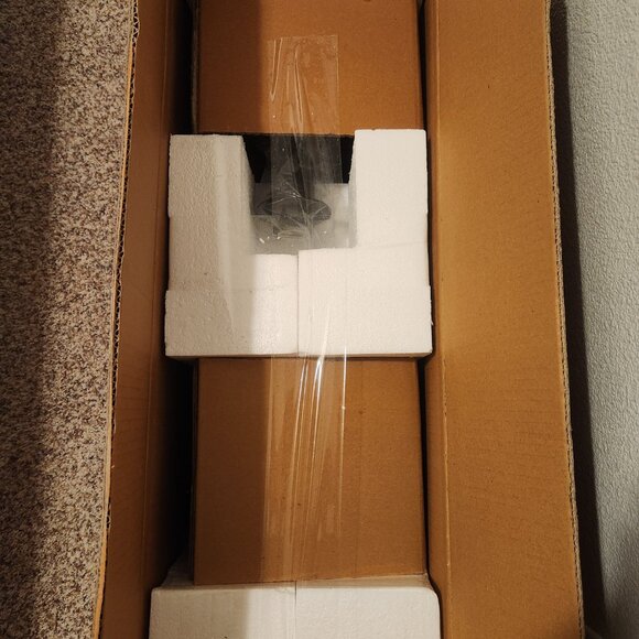 Pottery Barn Flynn Recycled Glass USB Table Lamp 27" - Picture 4 of 5